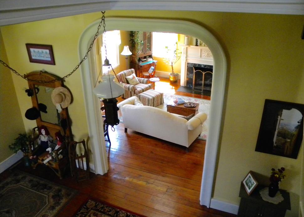 View from stairs at Oliver Phelps B&B