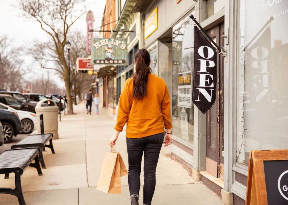 Woman Shopping in LivCo