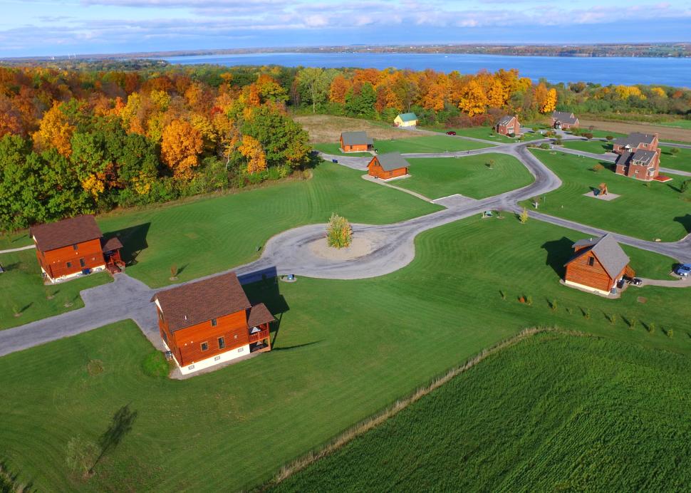 Aerial view of one of the Cobtree Vacation Rental Homes