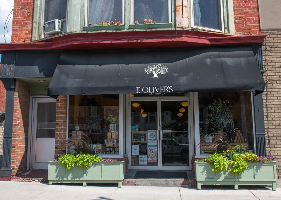Exterior of F. Olvier's on Main Street Canandaigua