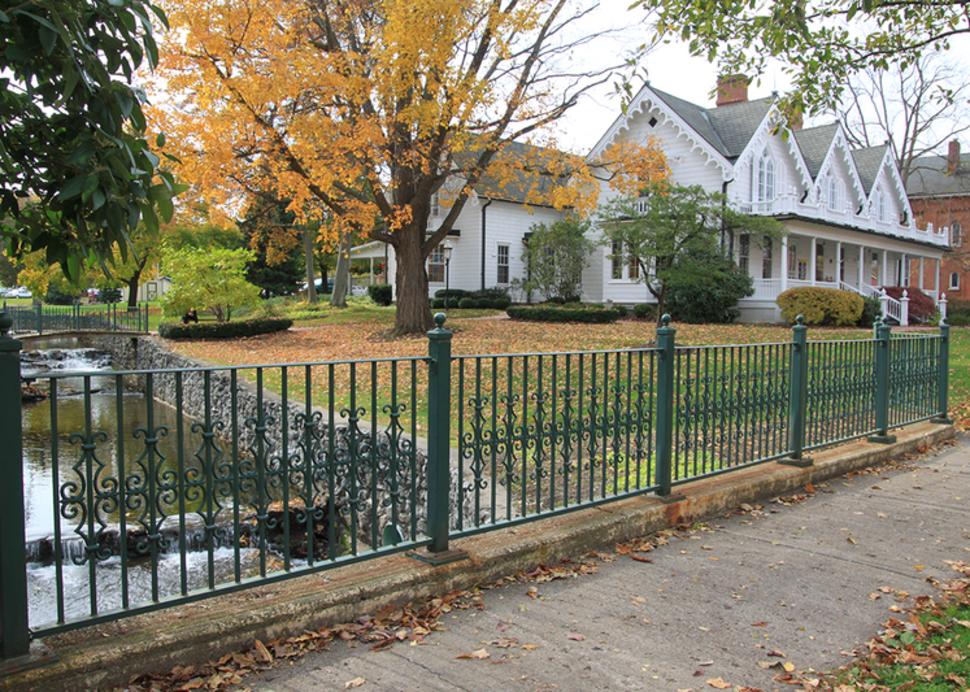 foster-cottage-museum-clifton-springs-exterior-spring-water-bridge-fence-fall