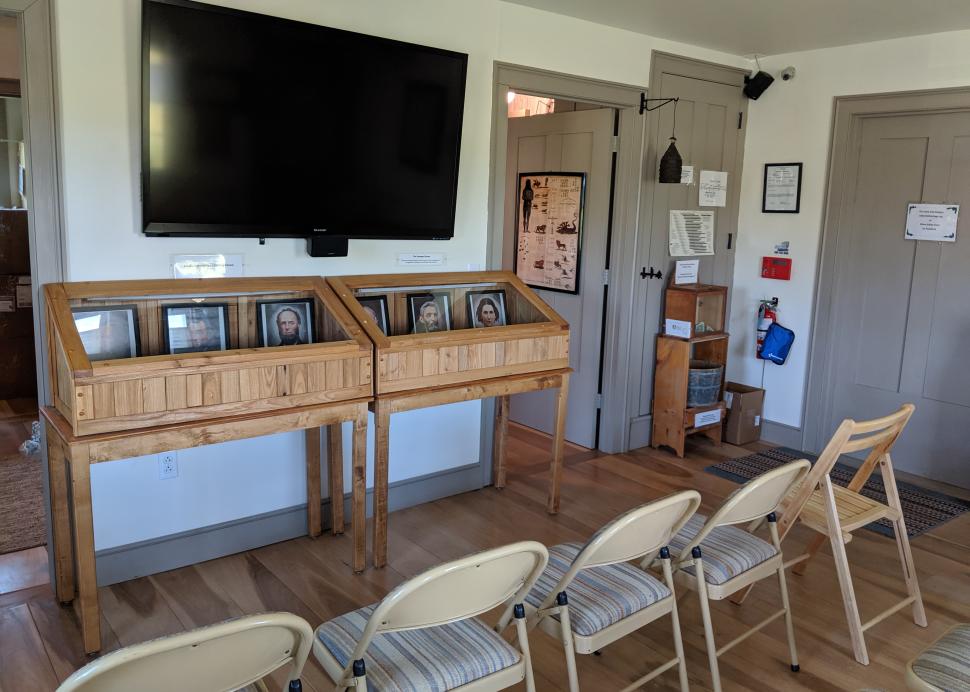 Inside the Welcome Center at Hiram Edson Farms