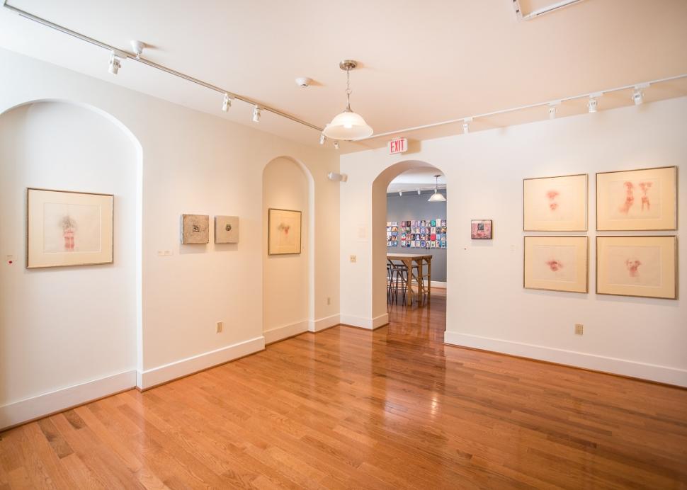Interior of the viewing room inside Main Street Arts in Clifton Springs