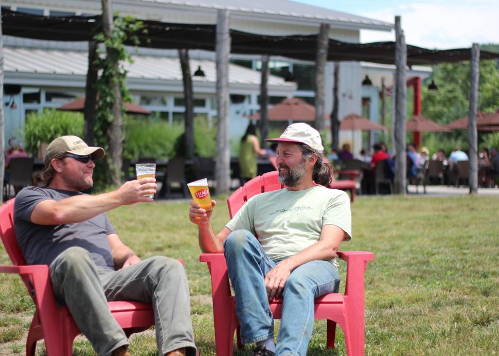 Ithaca Beer Outside