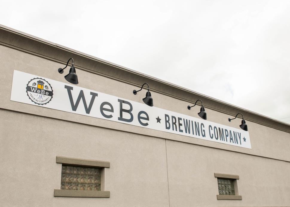 Exterior of WeBe brewing company in Geneva