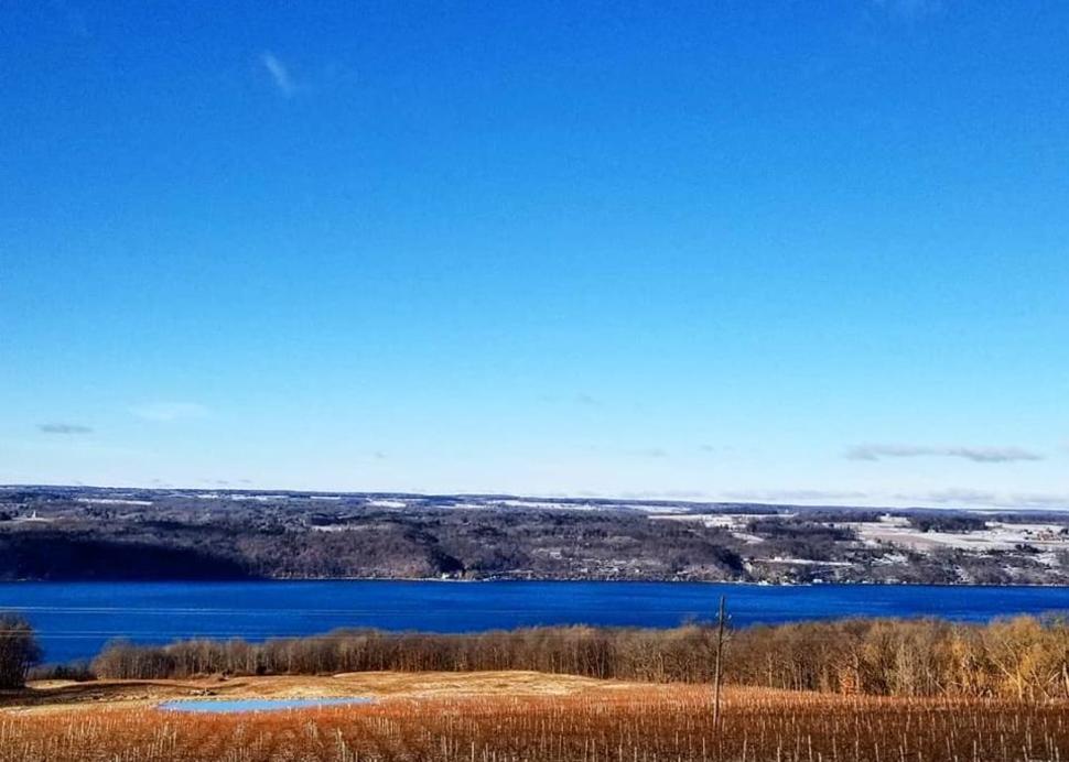Winter overlooking Seneca Lake