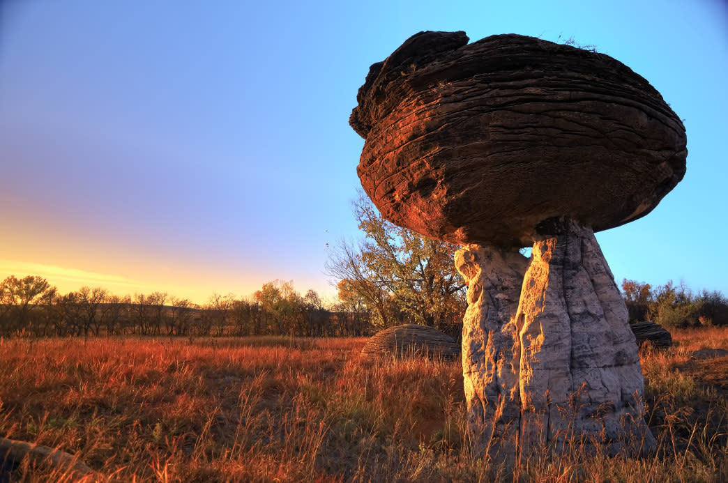Mushroom Rock State Park is one of the Eight Wonders of Kansas.