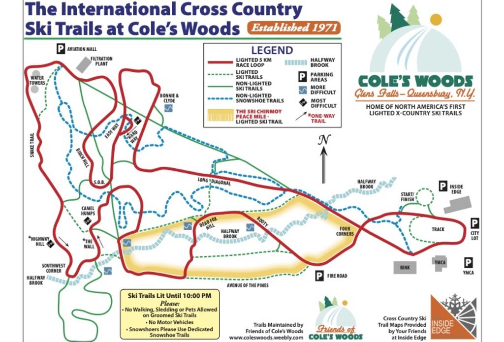 Cole's Woods Trail Map