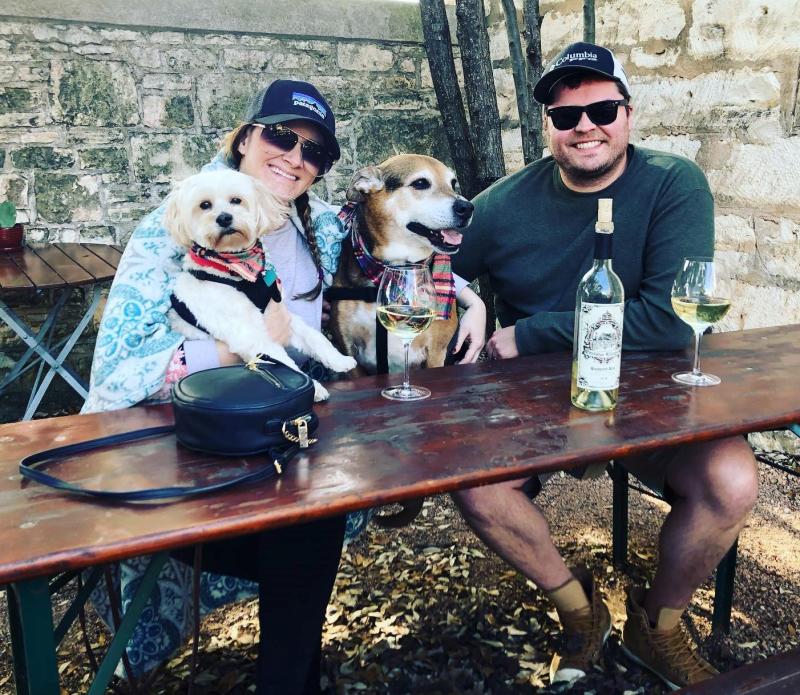 There are over 30 pet-friendly wineries in Fredericksburg