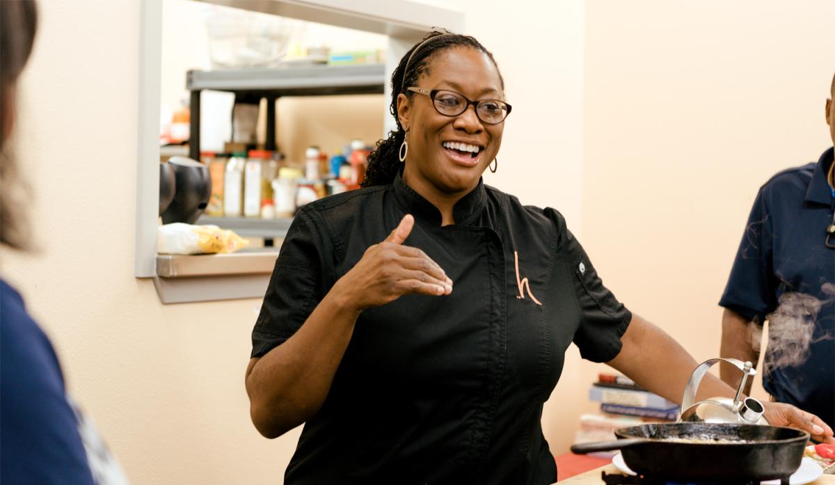 A photo of Chef Hardette Harris of Us Up North Kitchen
