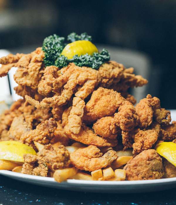 Fried Seafood Tower from Deanie's