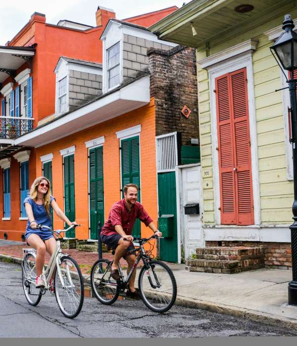 Biking Through the French Quarter