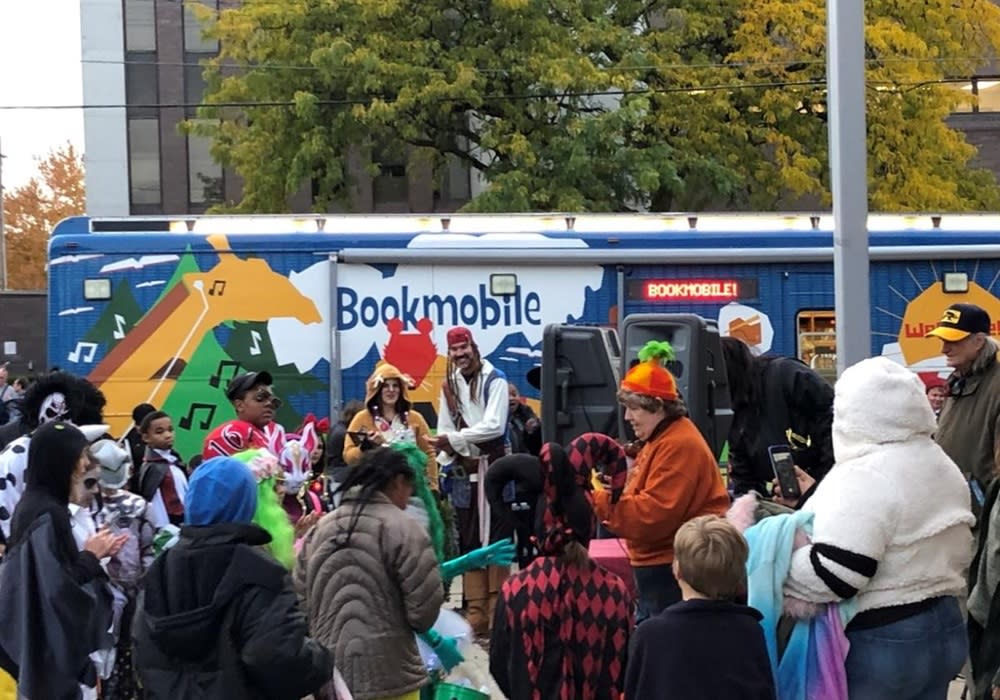 trick or treating downtown