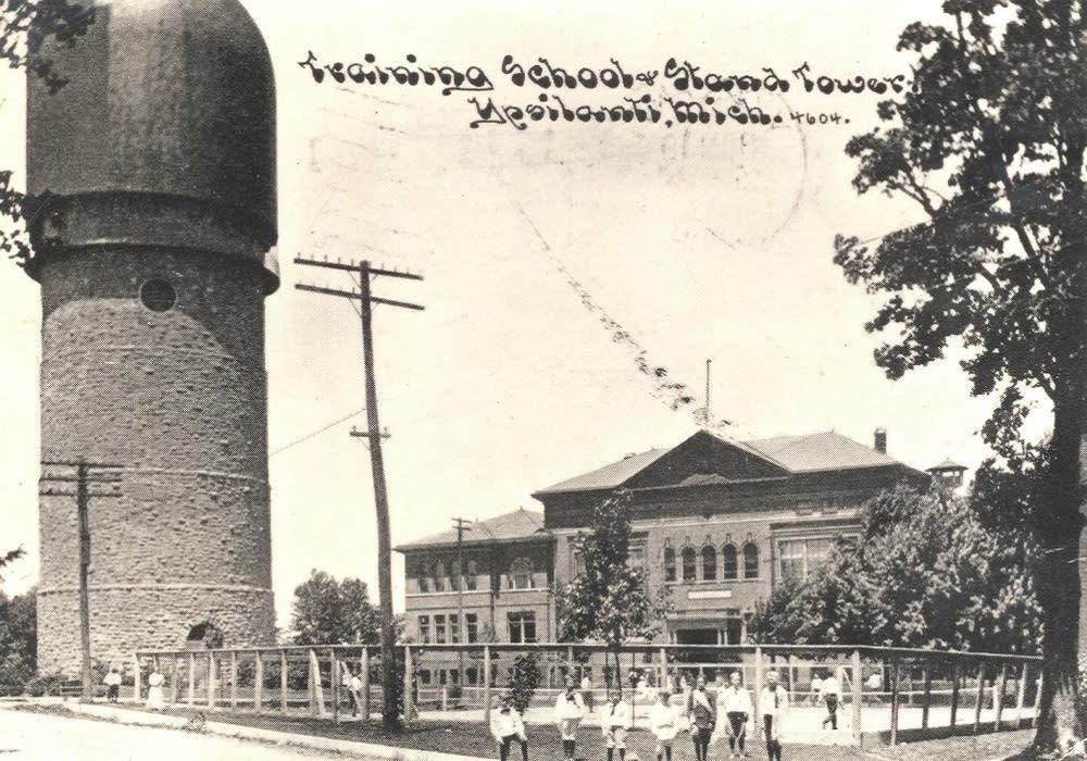 Ypsilanti Water Tower old postcard