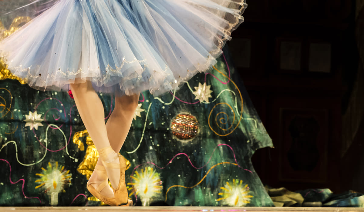 Detail of a dancer in The Nutcracker