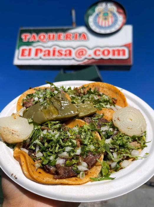 Tacos at El Paisa.com in Oakland California