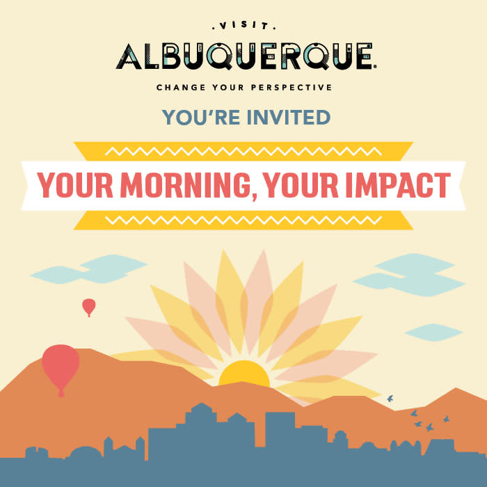 A graphic for the Your Morning, Your Impact event.
