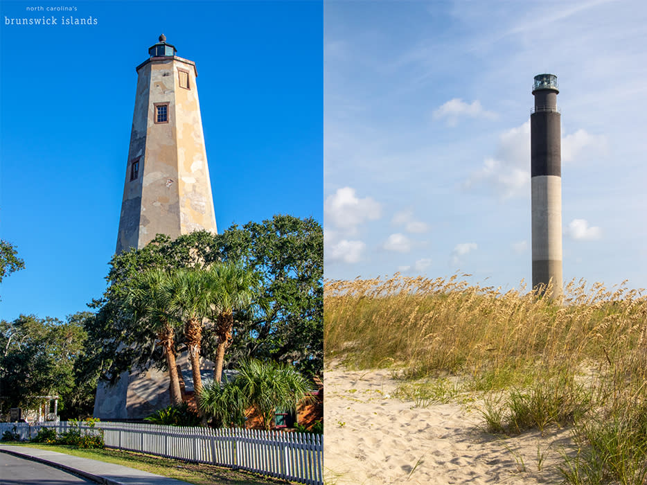 Old Blady Lighthouse and the Oak Island Lighthouse