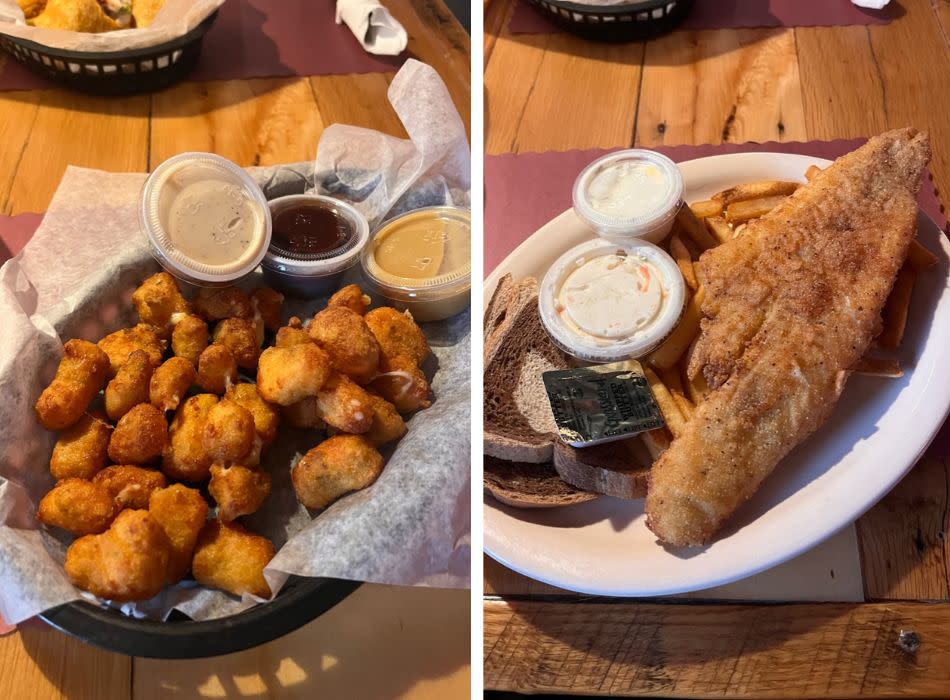 Karmali's Bar and Grill Cheese Curds and Fish Fry