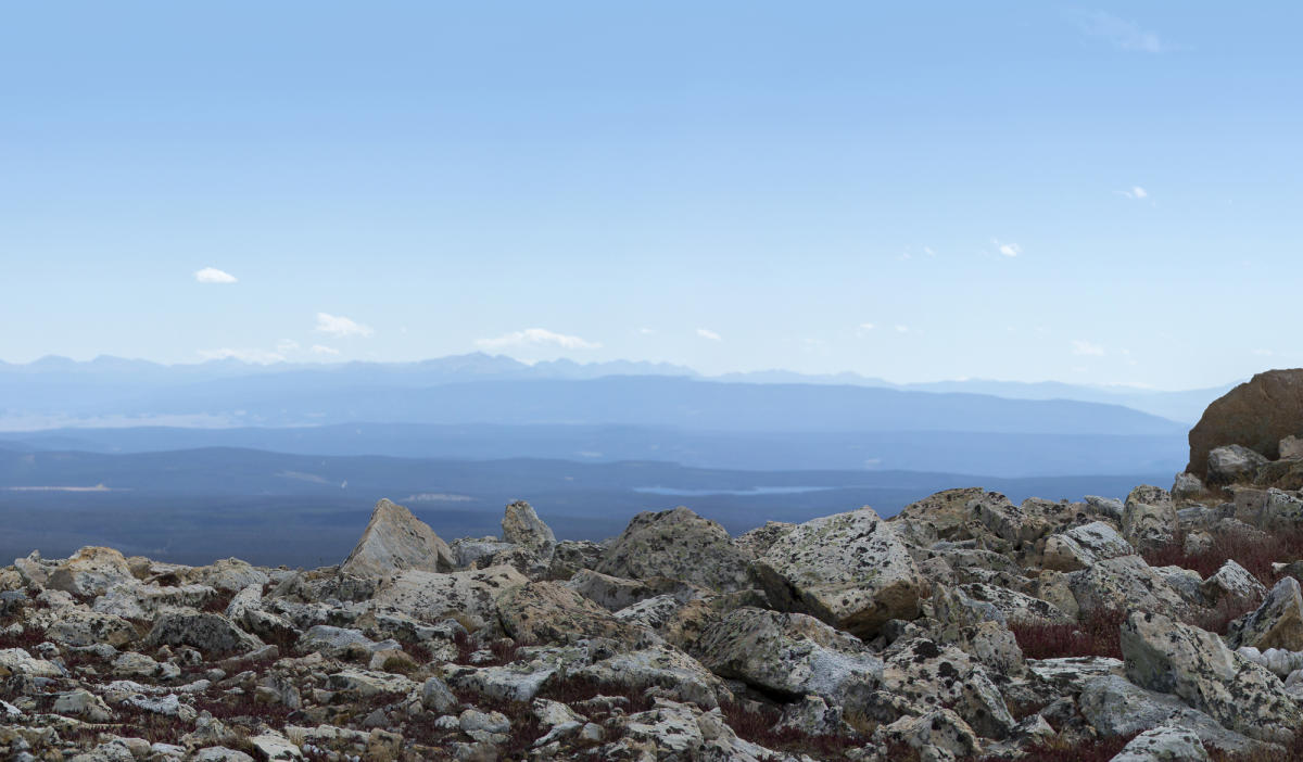 View from Medicine Bow Peak, Snowy Range Wyoming