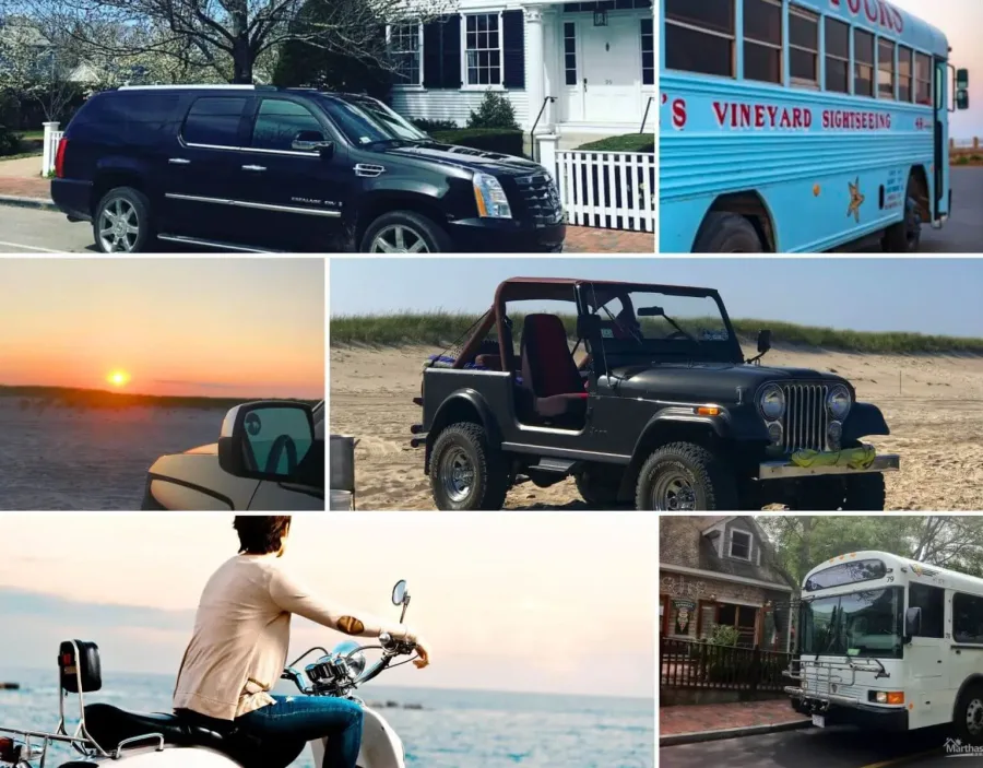 transportation options collage