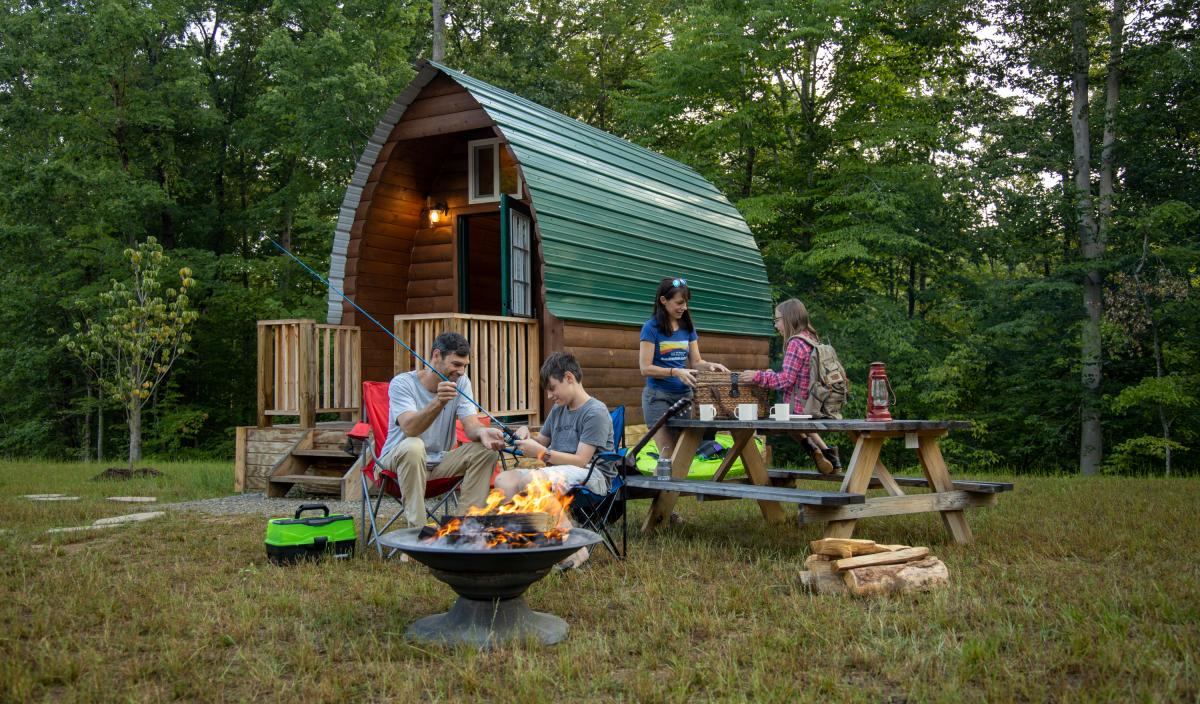 Family Camping - Explore Park Cabins - Roanoke, VA