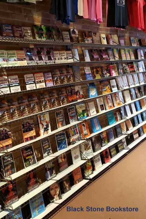 Black Stone Bookstore shelves