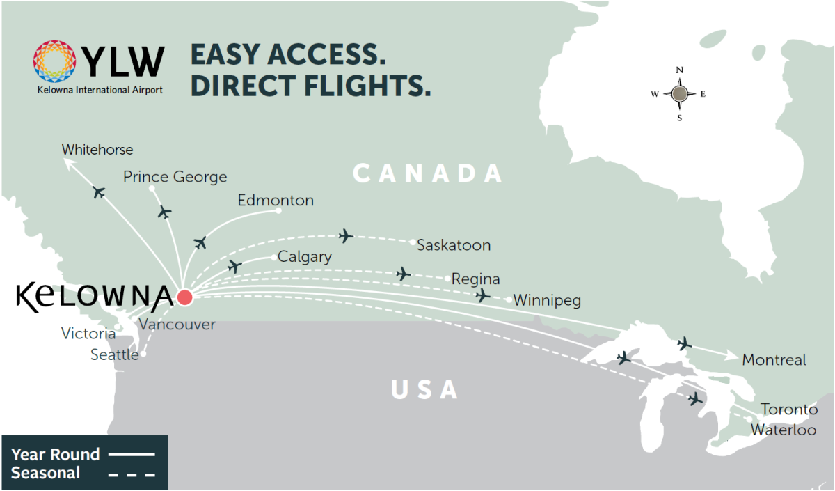 Kelowna Fly Map - Meetings Flatsheet