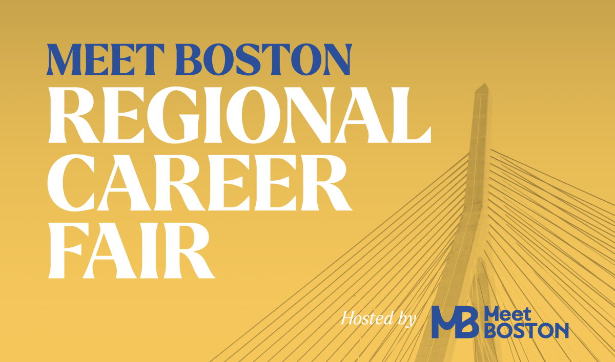 Meet Boston Career Fair  Wordmark & Image