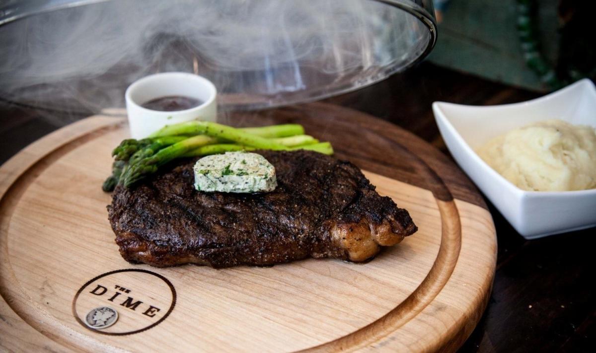 Steak at The Dime in Allentown, Pa.