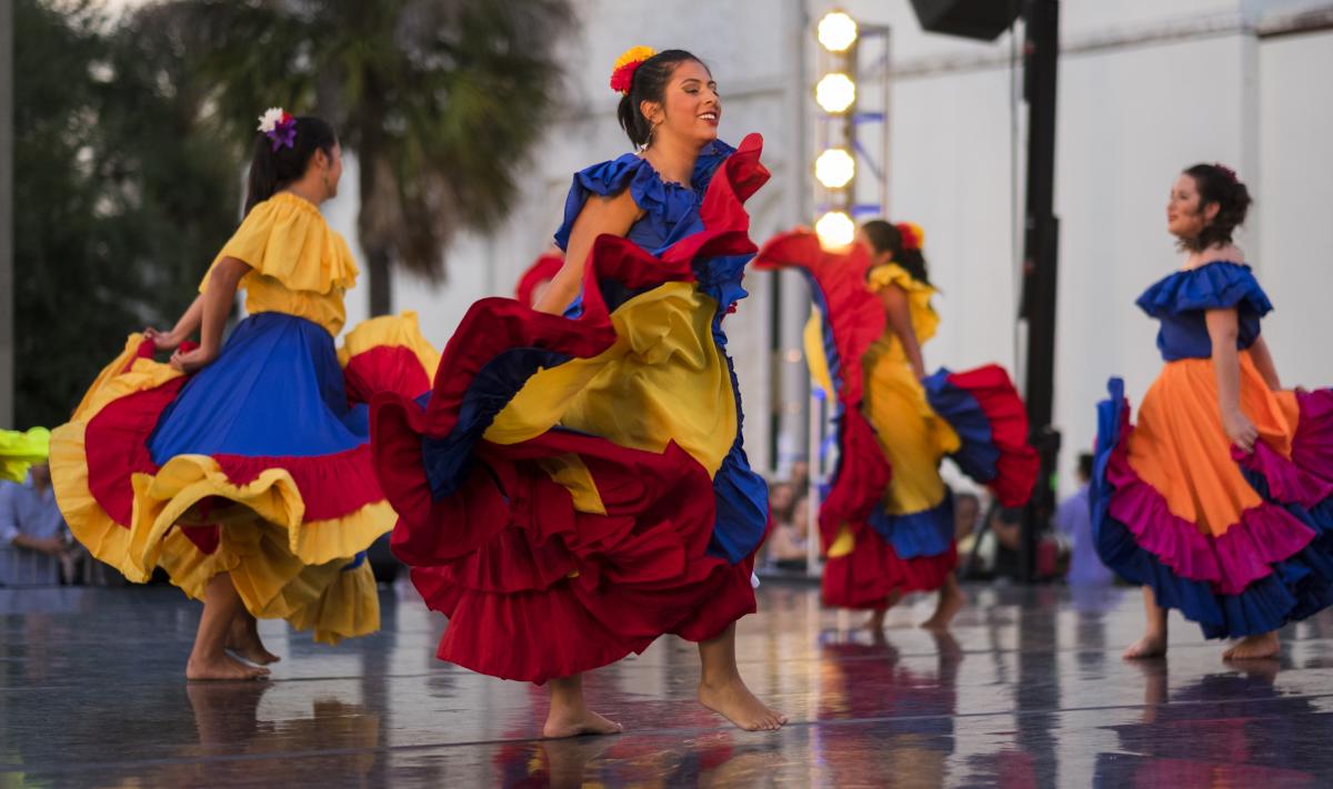 Cultural dance performance at IMMERSE event in downtown Orlando., Creative City Project