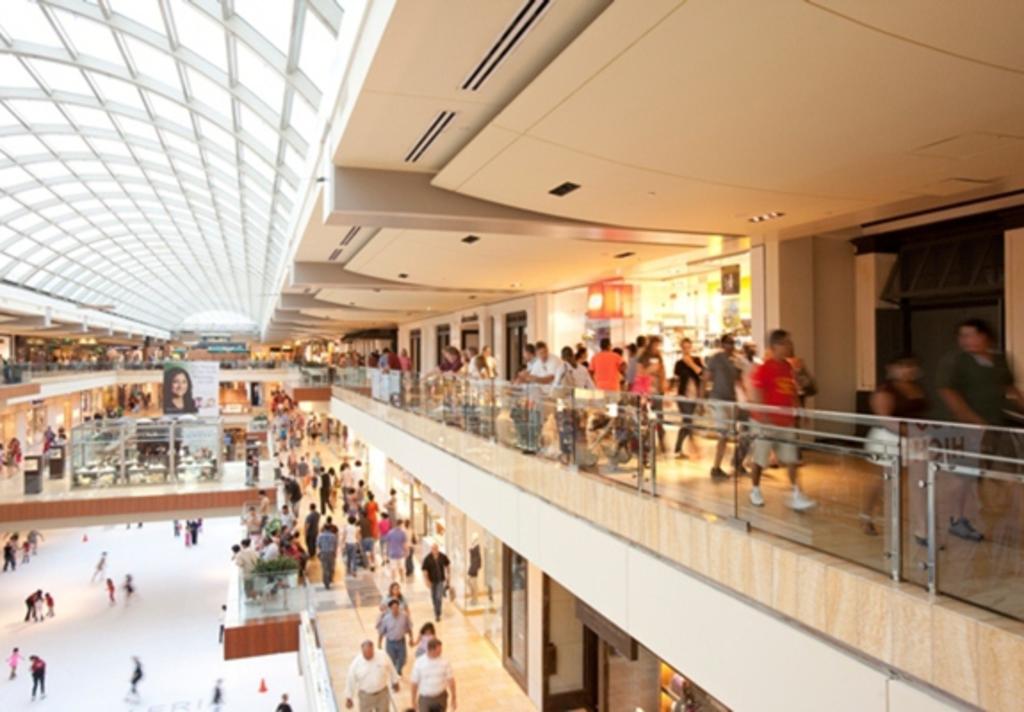 Interior of The Galleria shopping mall, Houston, Texas, USA Stock
