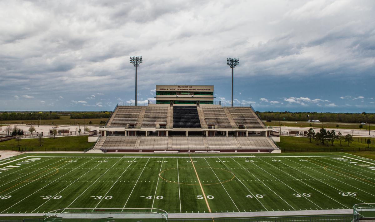BISD Football Stadium Bleachers In Beaumont, TX