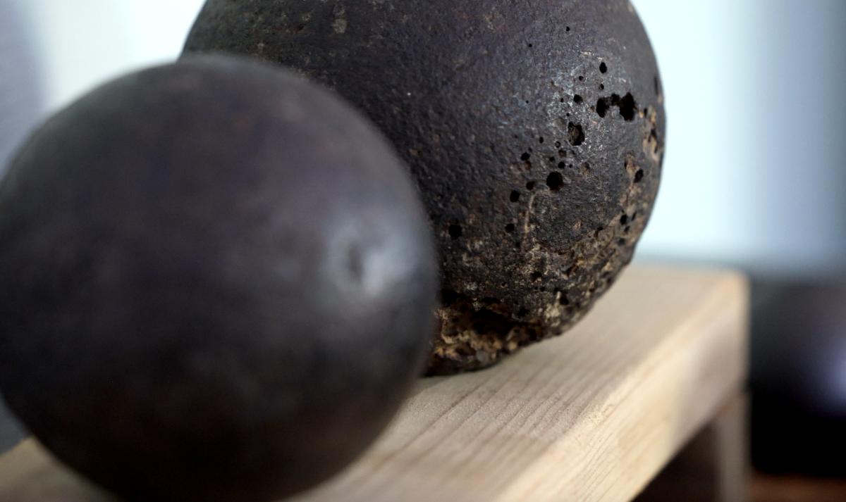 Cannon Balls at the Durham Furnace