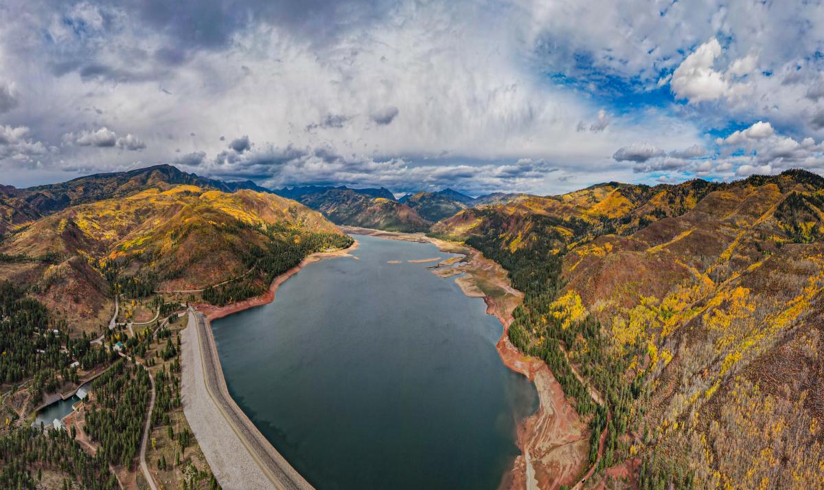 Vallecito Reservoir During Fall by Drone | Rhyler Overend