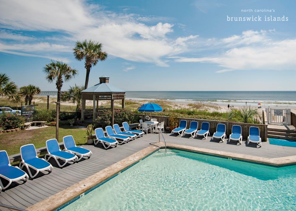 Ocean Isle Inn pool on Ocean Isle Beach, NC.