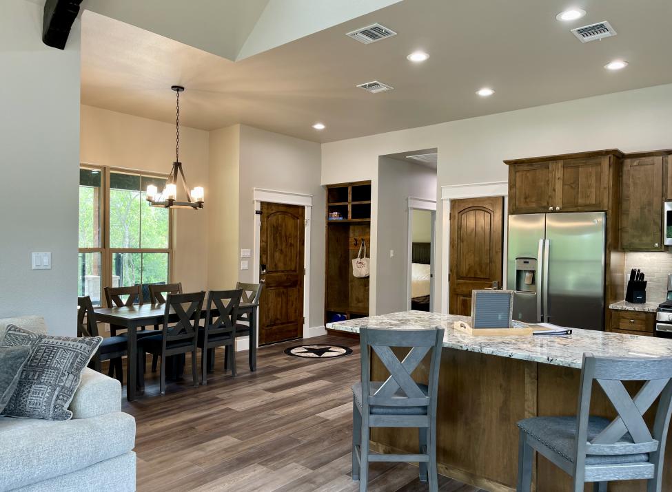 Kitchen, Dining, Entry