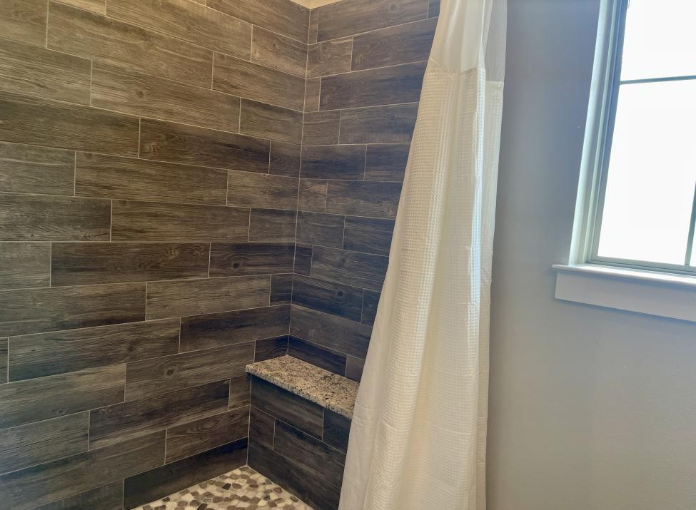 Roll-in Shower in Primary Ensuite Bathroom
