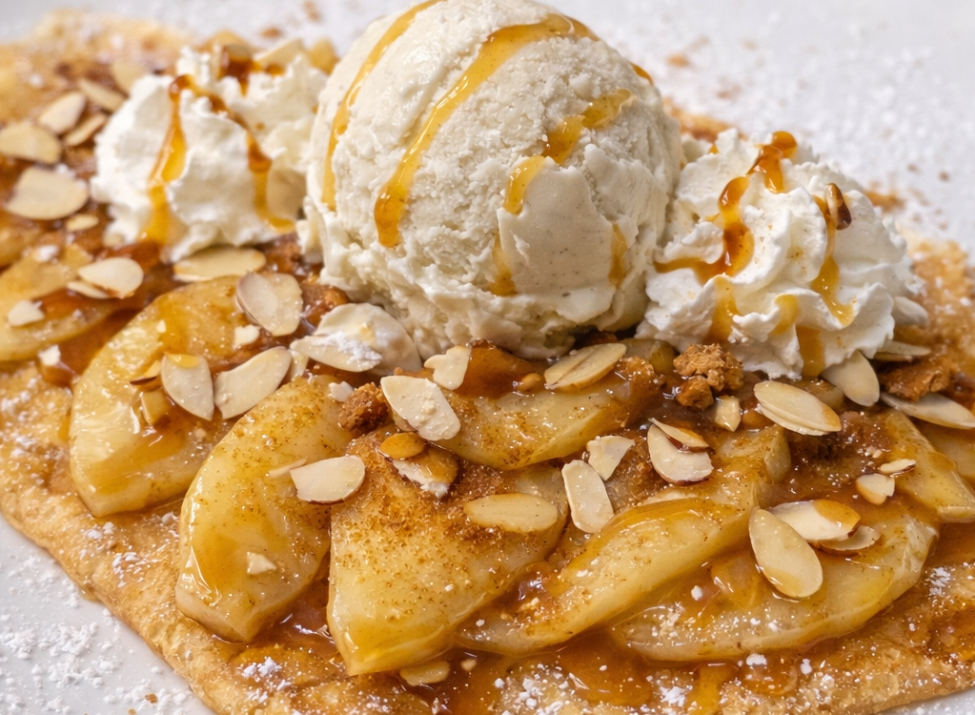 Apples and Almonds a la mode