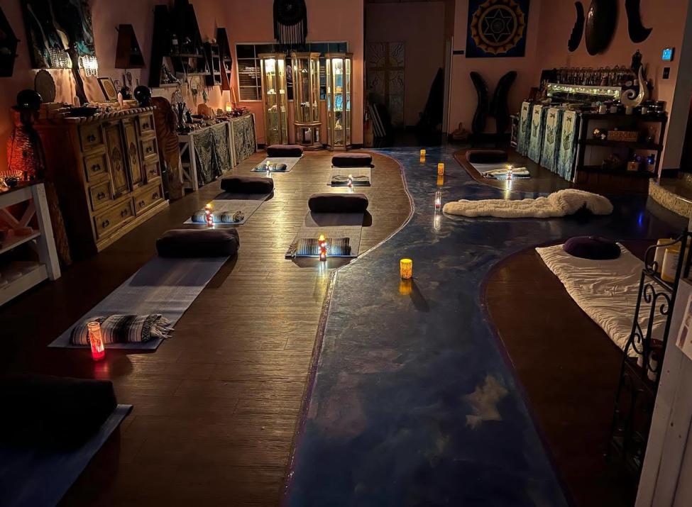 Candlelight Crystal Yoga