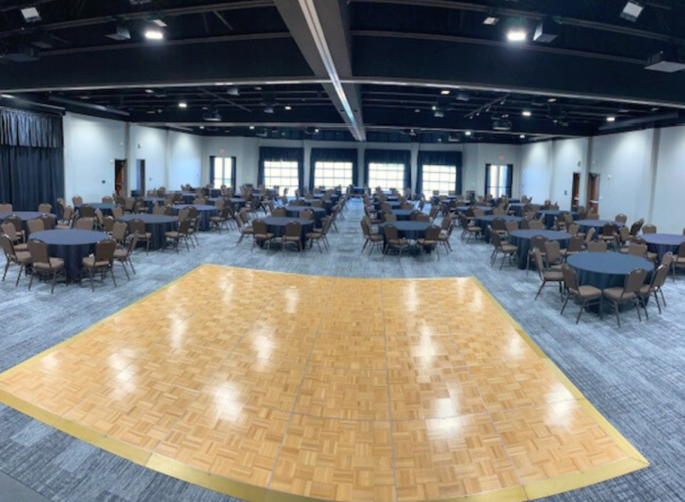 ballroom with dance floor