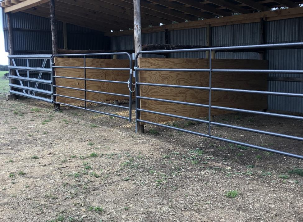 Three stall horse barn and corral