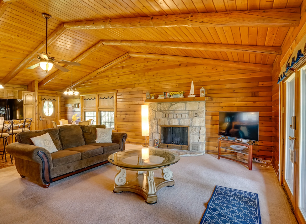 View of Living - Fireplace