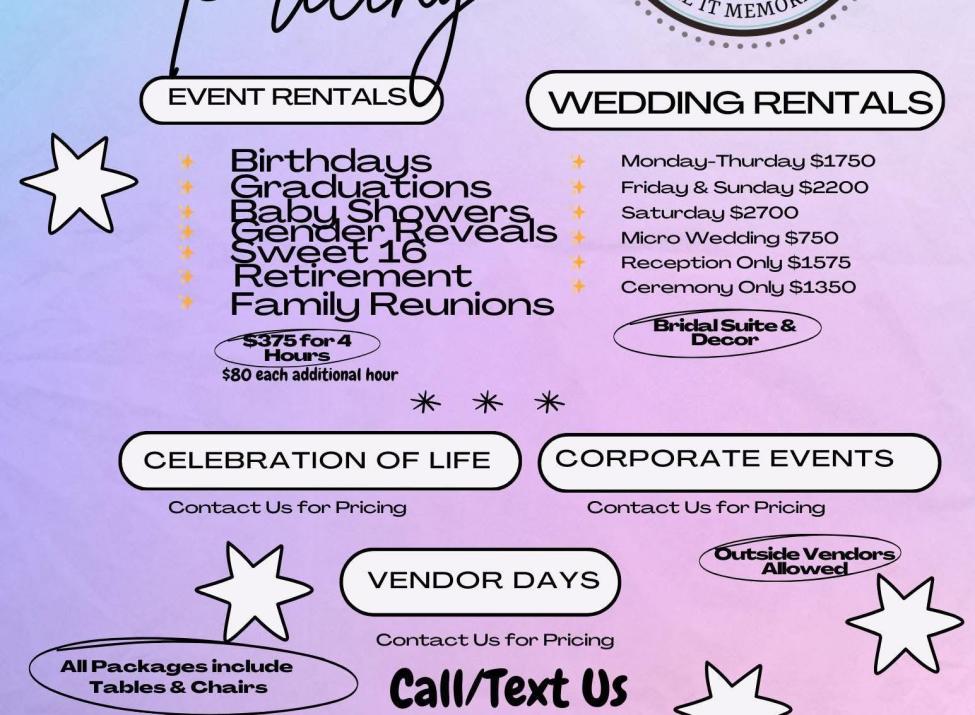 Pricing Sheet