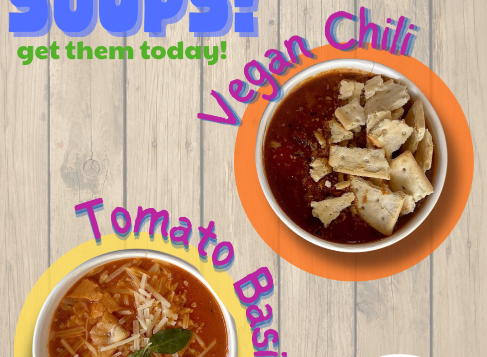 Vegan Chili and Tomato Basil Soup