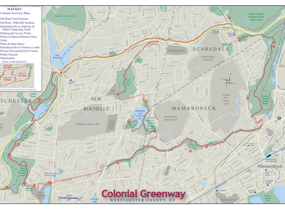 Colonial Greenway map