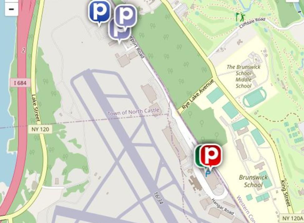 HPN parking map