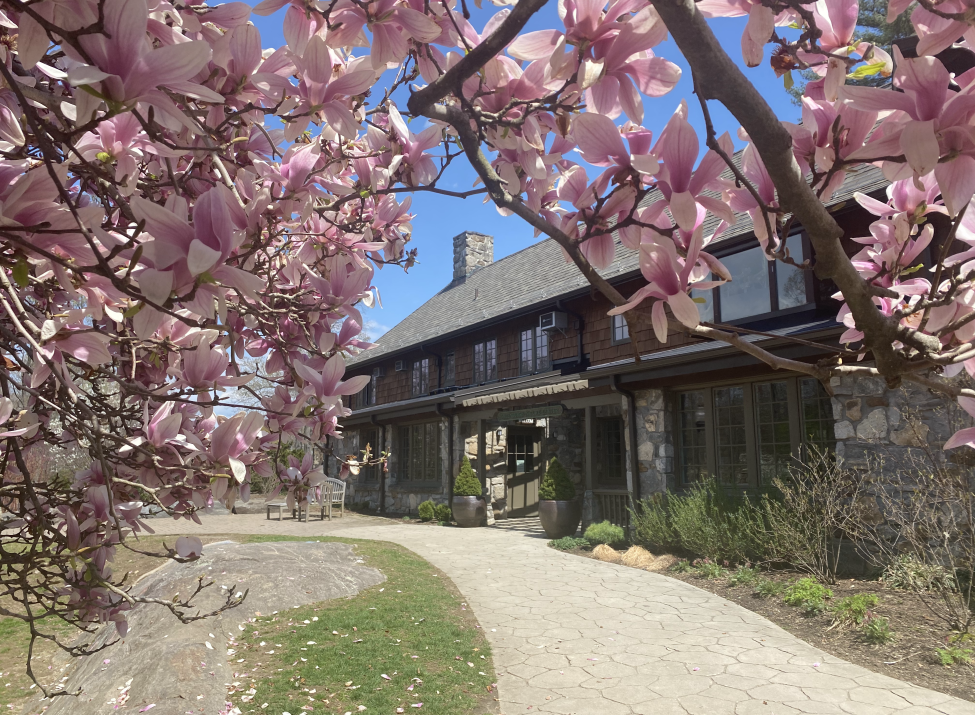 Manor House with Flowers