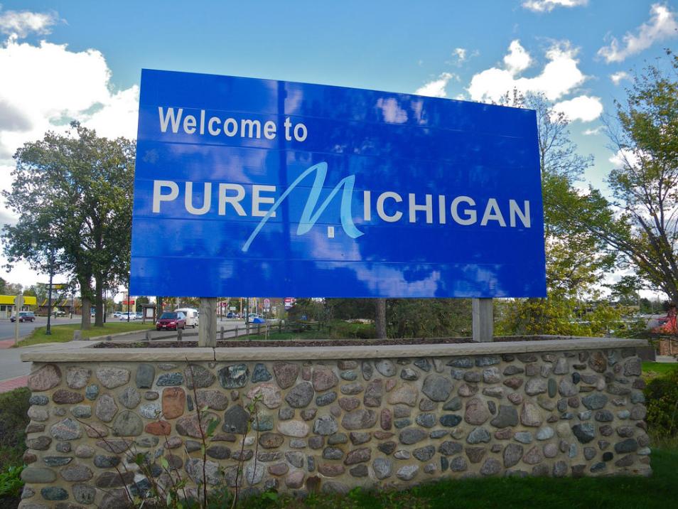 pure michigan sign