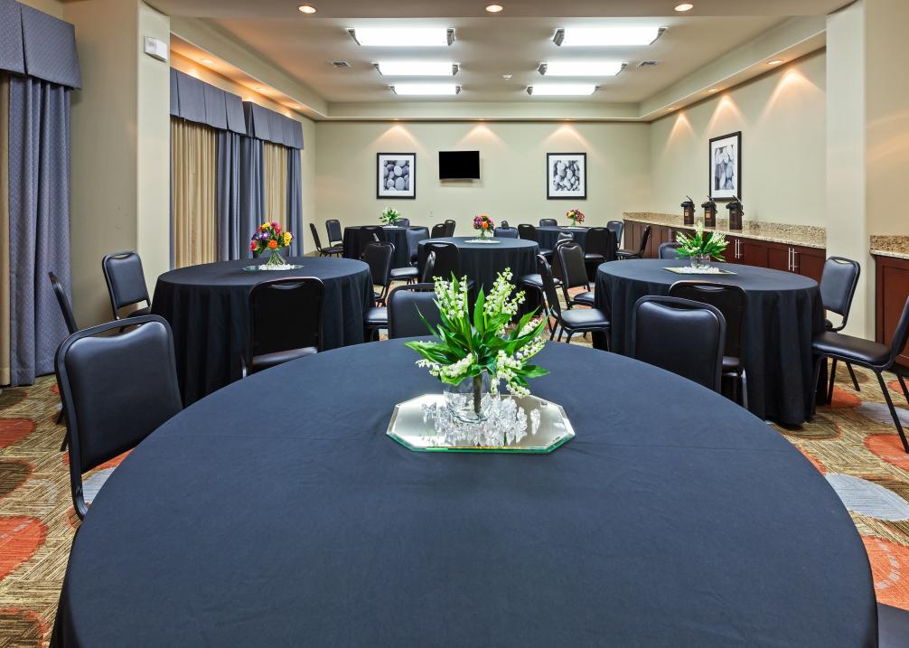 Meeting room holds maximum of 63 people.